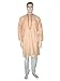 Bollywood Party Wear Mens Clothing Self Design Long Sleeve Peach Kurta Pajama M Chest 44 Inch