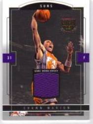 2003-04 SkyBox LE Jersey Proofs #53 Shawn Marion - Phoenix Suns (Piece of Authentic Game-Worn Jersey - Serial #d to 399) (Basketball Cards)