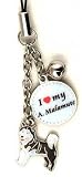 Alaskan Malamute Dog Cell Phone Charm
