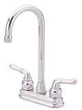 Elements of Design EB491 Twin Brass Lever Handles 4 Bar Faucet, 5-1/2 Spout Reach, 11 Height, Chr