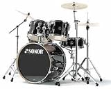 Sonor F2007 Stage 2 Series Shell Pack Drum Set - Black