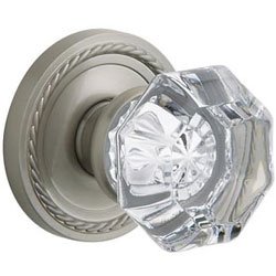 Baldwin Satin Nickel Fillmore Full Dummy Knob Sets by Baldwin