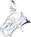 Sterling Silver Tuba Charm