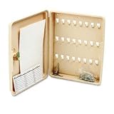 Locking 24 Key Plastic Wall Cabinet, 24 Rings/Tags, 8 3/4wx2dx10 3/4h, Almond (GEN33010) Category: Key Control Boxes and Accessories
