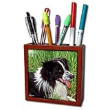 Dogs Border Collie - Border Collie - Tile Pen Holders-5 inch tile pen holder