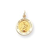 14k Our Lady of Mt. Carmel Medal Pendant