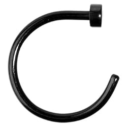 20 Gauge 5/16" Black Anodized Titanium Nose Hoop