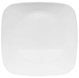 Corelle Square 8-3/4-Inch Luncheon Plate, Pure White