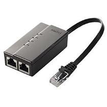Logitec 100BASE対応スイッチングハブ(3ポート、LAN直接配線) ブラック LAN-SW03LBK