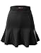Doublju Women Colorful Flared and Gored Skirt with Pleat
