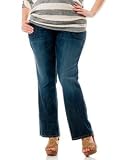 Motherhood Maternity: Plus Size Secret Fit Belly(tm) Stretch Fabric Fit And Flare Maternity Jeans