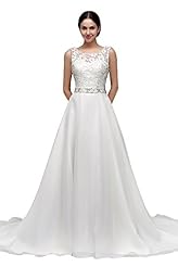 Tank Lace Open-Back Beaded Organza  Dress With a Sash 