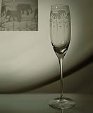 Grehom Crystal Glass Champagne- Elephants & Olives