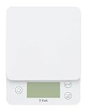 T-fal 【パン作りにも便利な0.1g単位の高精度・g/ml切り替えで液体(水)計量もラクラク】 キッチンスケール オプティモ ホワイト BC2000J2