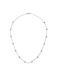 Platinum Diamond By The Inch Necklace 16 Inch