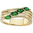 18K Yellow Gold Tsavorite Ring
