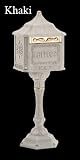 Amco Colonial Pedestal Locking Mailbox - Khaki