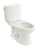 TOTO CST454CEFG-01 Drake II 2-Piece Toilet with Elongated Bowl and Sanagloss, Cotton White