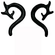 Resin Imitation Water Buffalo Horn Jewelry Ear Tribal, 5mm (4G) - Sold as a Pair