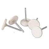 20枚 1" ハードドレメルロータリーツールのバフ 研磨ホイール 研磨ウールフェルト