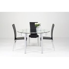 Palmero Extendable Glass Dining Table