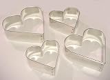 Heart Shaped Cookie Cutter - 2.5 Diameter - Heavy Duty Tinned Steel