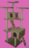 Beige 73 Cat Tree Pet House
