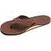 Rainbow Mens Hemp Single Layer Sandals - Size: Large - Color: Brown