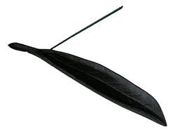 Cast Iron Incense Holder - Black Leaf