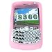 yooZoo Silicone Skin Case for RIM BlackBerry Curve 8300 series 8300 / 8310 / 8320 SmartPhone Cellphones - Diamond Pink