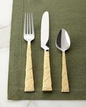 5-Piece Slate Gold Flatware Place Setting, GOLD