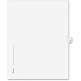 Avery Legal Dividers, Premium Individual Tab Titles, Letter Size, Side Tabs, #38, Pack of 25 (01038)