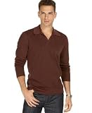 Hugo Boss Black Garment Washed Flame Open Collar Polo