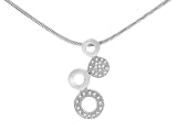 9ct White Gold Diamond Necklace