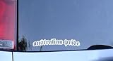 Australian Pride Vinyl Sticker - White