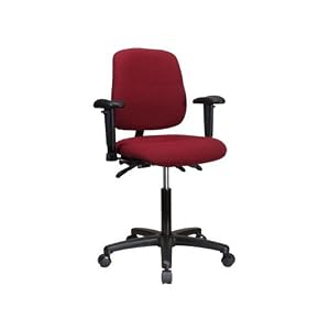 Perch Multi-Task Office Desk Chair 20 - 28 (Soft Floor Casters Black Fabric) by Perch Chairs & Stools