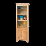 IMAGE OF Bookcases Unfinished Pine, Shaker Bookcase Unfinished Pine Kit 66 1/2H