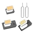 eLifeStore� Nano SIM card Adapter to Micro / Standard SIM Card Adapters for iPhone 5