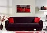 Miami Rainbow Black Sofa Bed