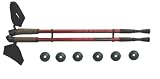  : Nordic Walking Teleskop St&ouml;cke 65 cm - 138cm - rot
