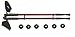 Nordic Walking Teleskop Stöcke 65 cm - 138cm - rot