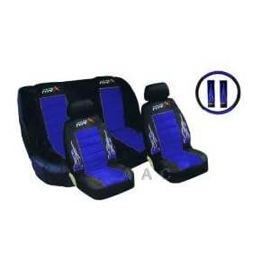 Be Royal with Blue Color Low Back Type X Racing Style Car Seat Covers