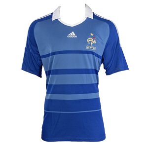 Adidas Frankreich Trikot 08-10 blau/wei0 Gr.XL