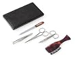 Men's Grooming set in a Brown Leather Case. Made by Malteser in Solingen, Germany