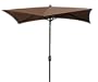 Coolaroo 9 Foot Hexagonal Contemporary Market Umbrella with 3 Position Tilt-Aluminum Pole, Mocha