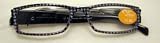 JJI International JR1261 Black And White Checker +1.50 Power w/ Led Lights