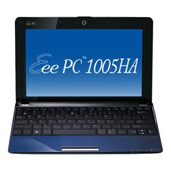 ASUS Eee PC 1005HA-VU1X-BU 10.1-Inch Blue Netbook - 8.5 Hour Battery Life