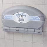 Baby Oval Changing Table - color: Grey Granite