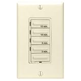 Review Leviton 6215M-A / Leviton 6215M-A Timer Switch 2-5-10-15 Minutes, 4 Buttons and OFF, Single Pole, Almond