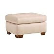 Vanguard Microsuede Storage Ottoman - Beige